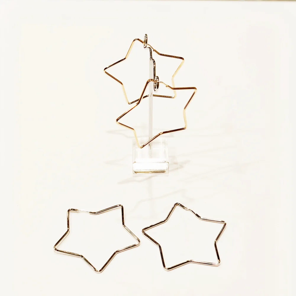 925 maxi stars earrings - immagine 2