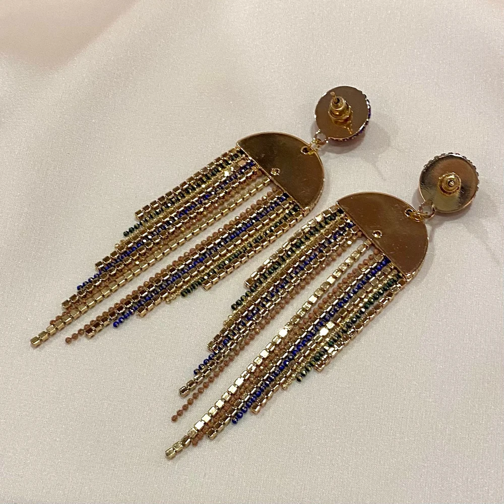 Orecchini Cascata Strass - immagine 4